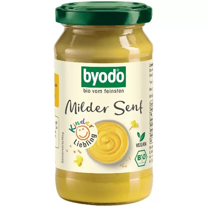 Mustar fin pentru copii bio 200ml Byodo
