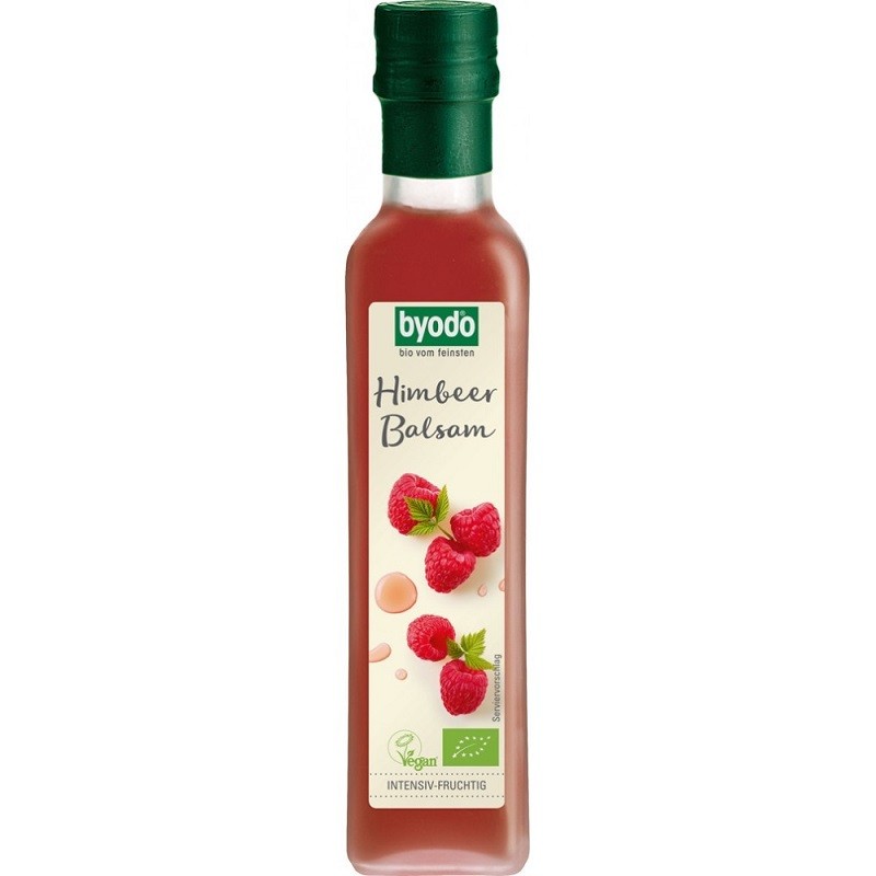 Otet balsamic de zmeura bio 250ml Byodo