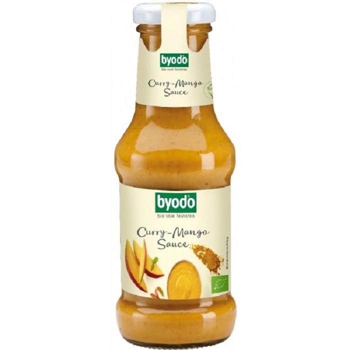 Sos curry cu mango bio, fara gluten 250ml Byodo