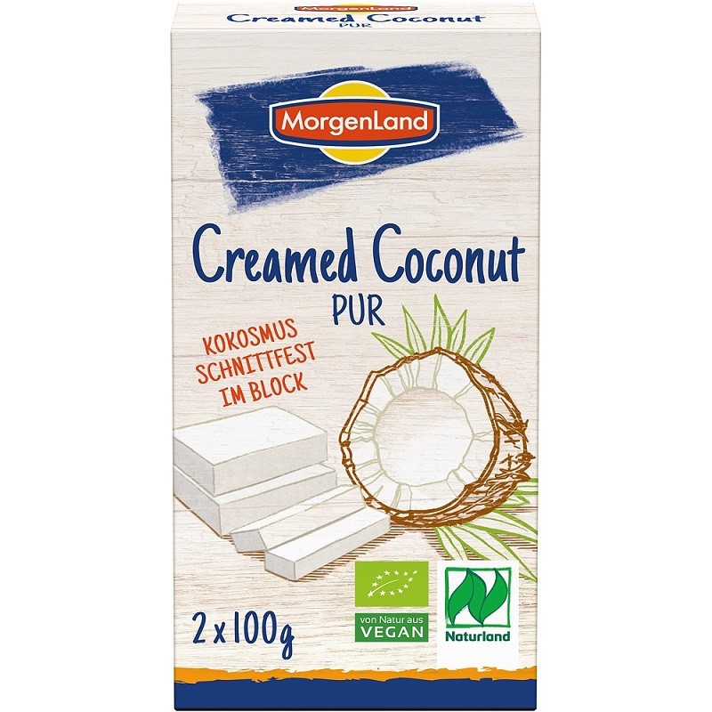Crema de cocos bio, vegan 200g Morgenland