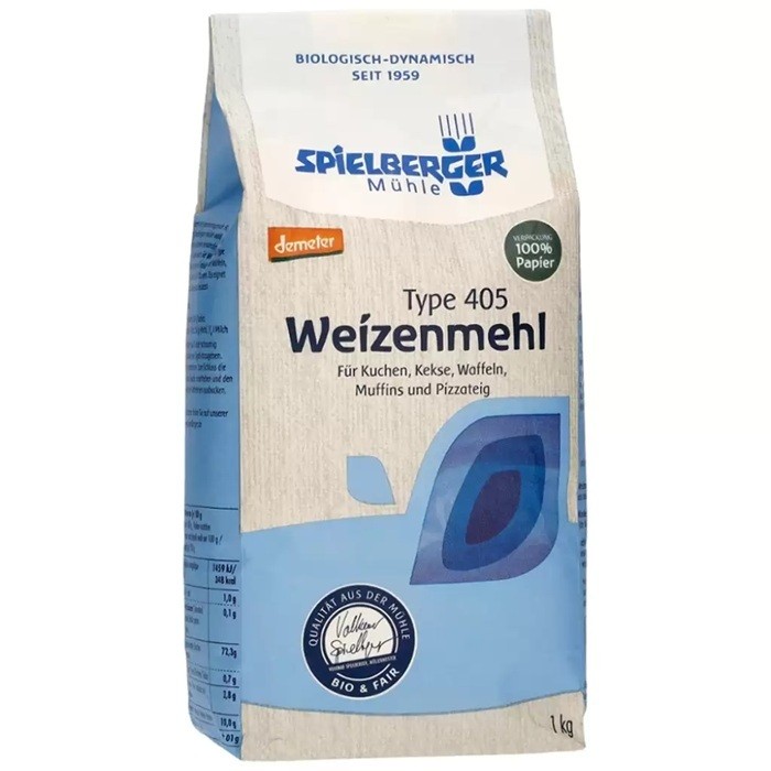 Faina alba de grau bio, tip 405 Demeter 1Kg Spielberger