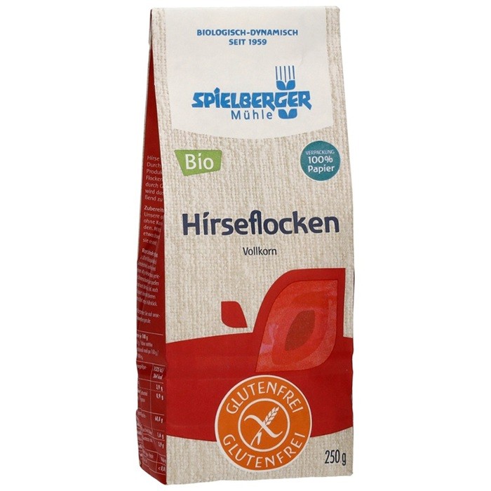 Fulgi integrali din mei bio, fara gluten 250g Spielberger