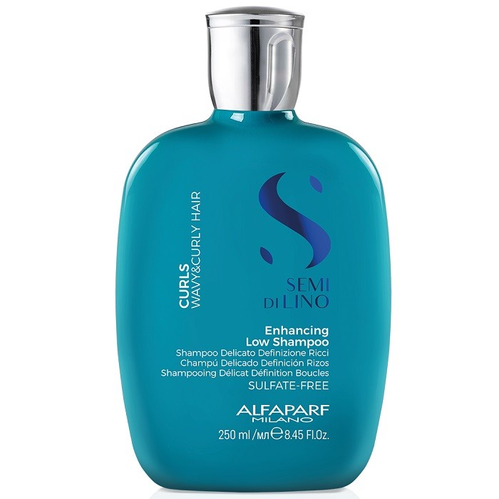 Sampon pentru par cret, ondulat Semi di Lino Curls Enhancing Low  Shampoo 250ml Alfaparf Milano