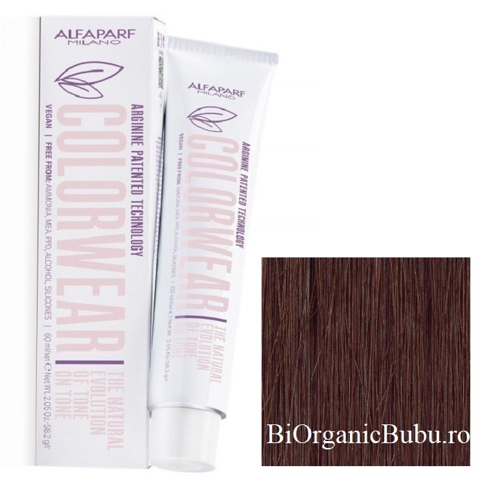 Vopsea fara amoniac nr 6.35 Dark Golden Mahogany Brown Color Wear 60ml Alfaparf Milano