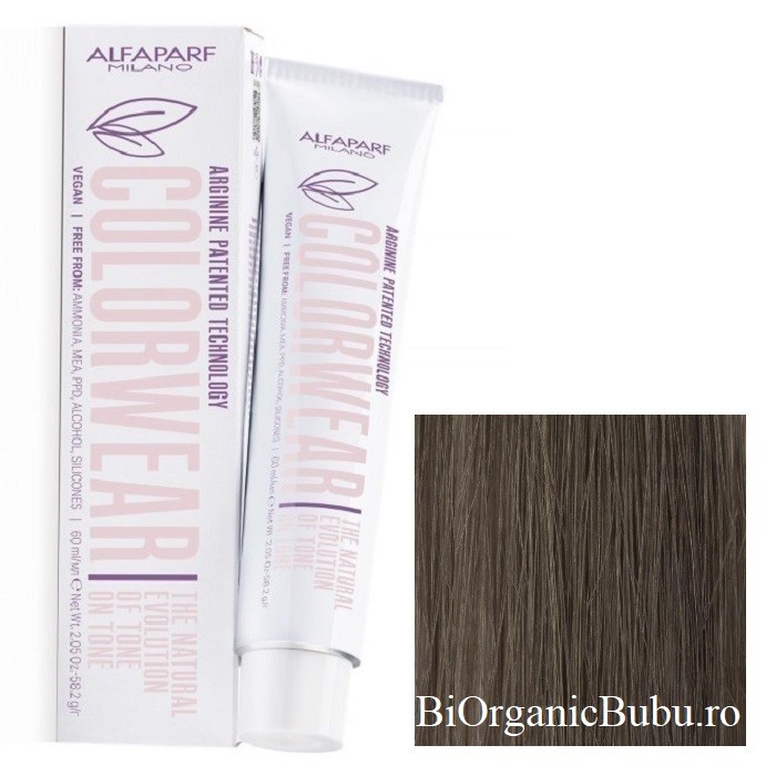 Vopsea fara amoniac nr 8.1 Light Ash Blonde Color Wear 60ml Alfaparf Milano