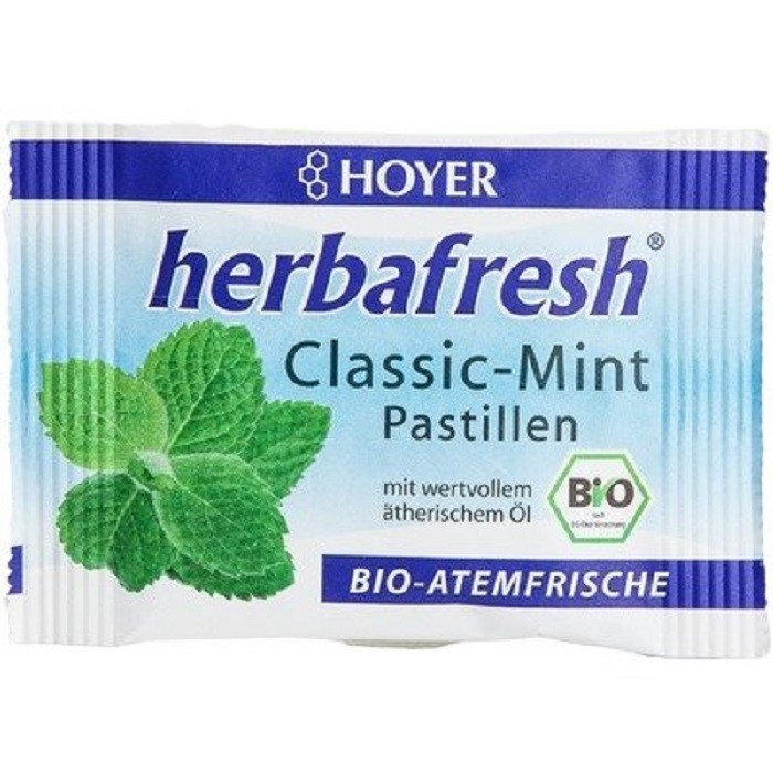 Herbafresh clasic pastile respiratie proaspata cu menta bio 17g Hoyer