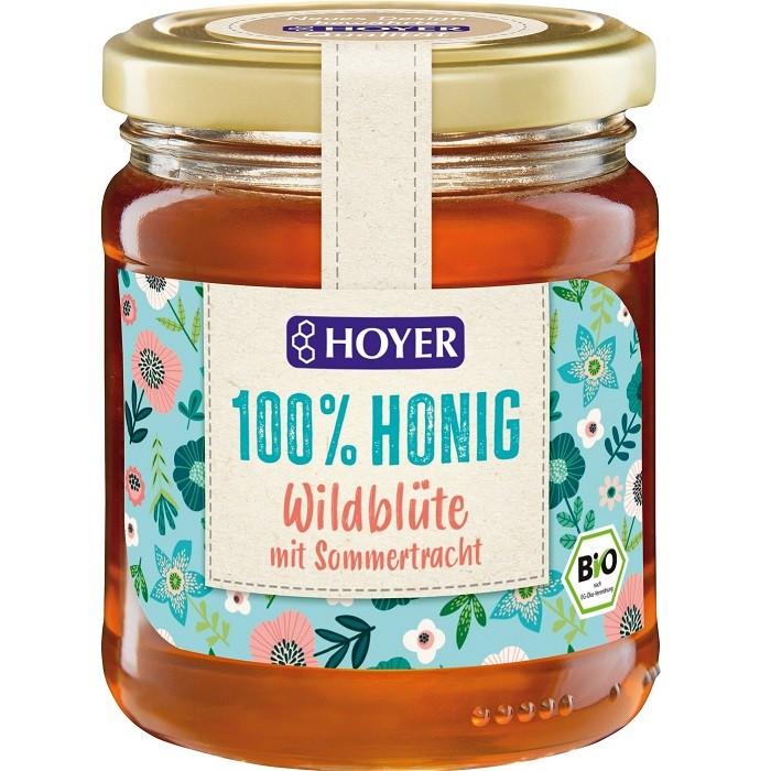Miere poliflora din flori salbatice bio 250g Hoyer