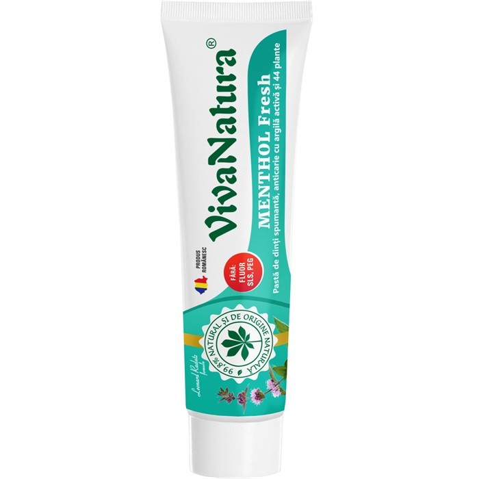 Pasta de dinti naturala Gennadent Menthol 80ml VivaNatura