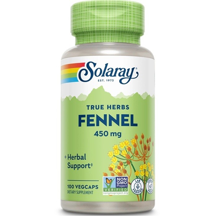 Fennel (Fenicul) 450mg 100 capsule vegetale Solaray