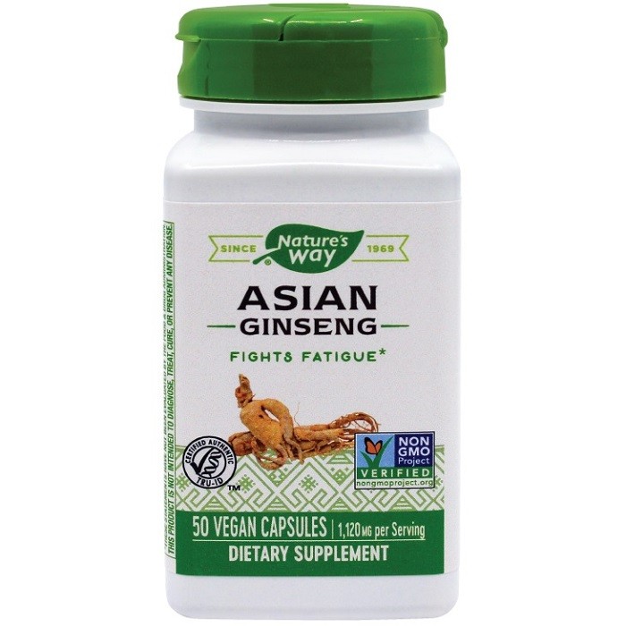 Ginseng Asian 560mg 50 capsule vegetale Nature's Way
