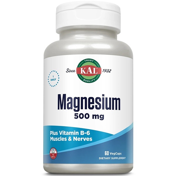 Magnesium 500mg 60 capsule vegetale Kal Vitamins