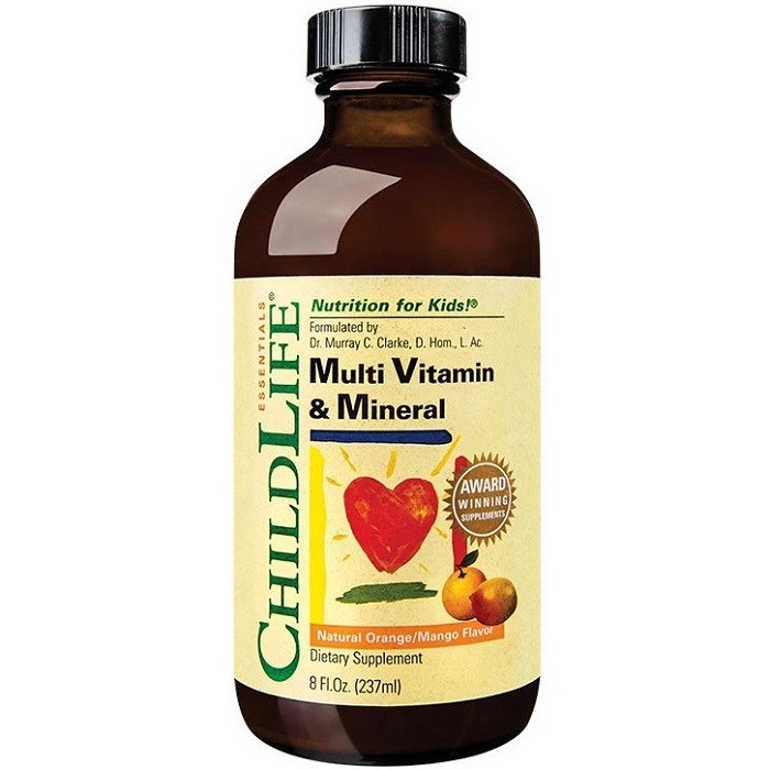 Multi Vitamine si Minerale pt copii 237ml (gust de portocale/mango) Childlife Essentials