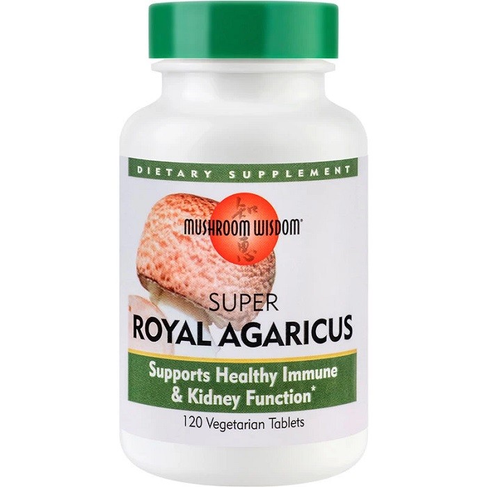 Super Royal Agaricus 120 tablete vegetale filmate Mushroom Wisdom