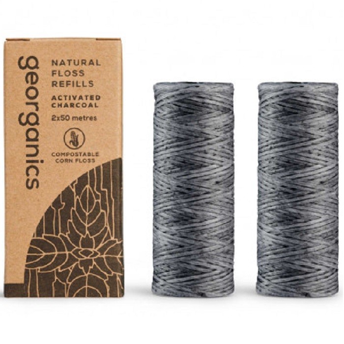 Ata dentara Charcoal, rezerva 2x50m Georganics