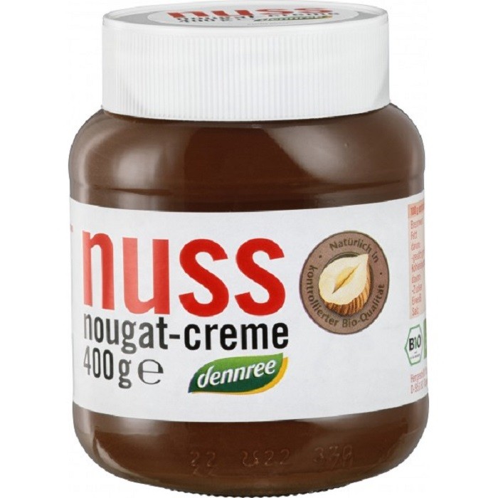Crema de ciocolata cu alune Nuss-Nougat bio 400g Dennree