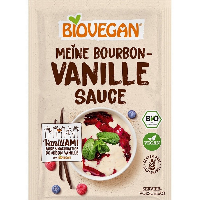 Mix pentru sos de vanilie bio, fara gluten 2x16g Biovegan
