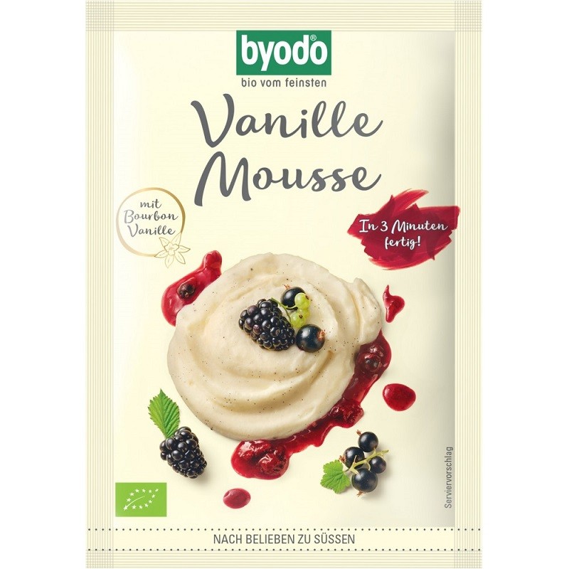 Mix pentru mousse de vanilie bio, fara gluten 36g Byodo