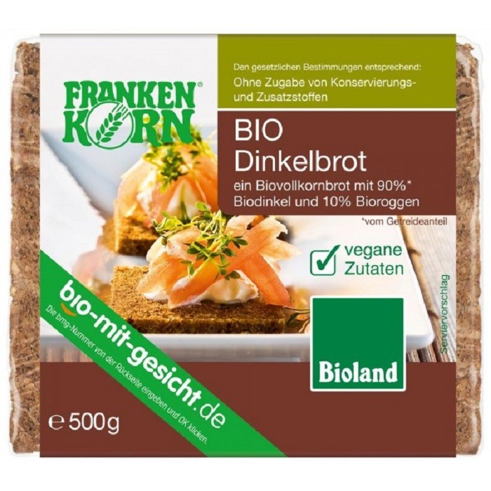 Paine cu spelta si secara bio 500g FrankenKorn