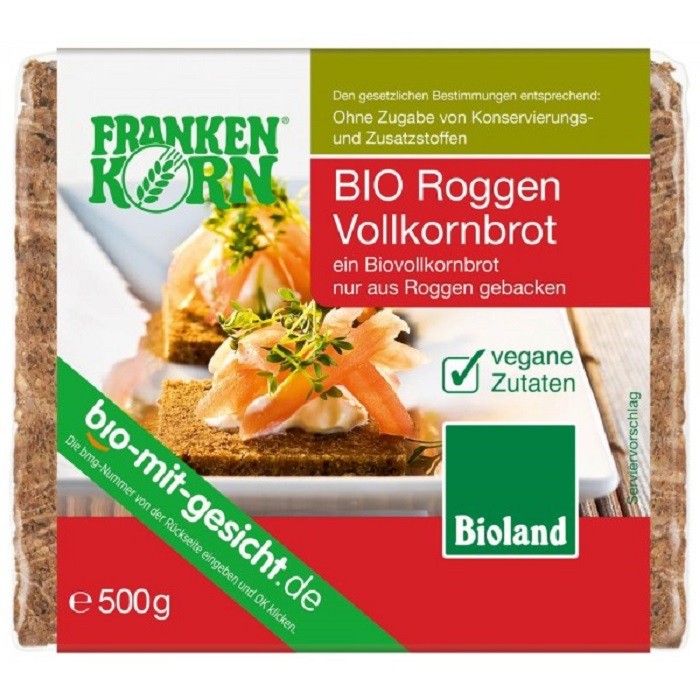 Paine integrala cu secara bio 500g FrankenKorn