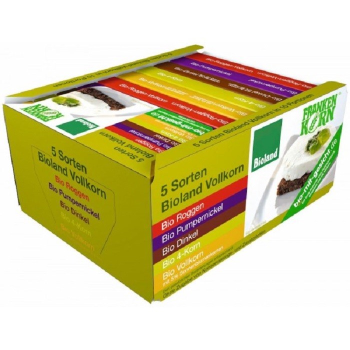 Set 5 sortimente de paine bio 500g FrankenKorn