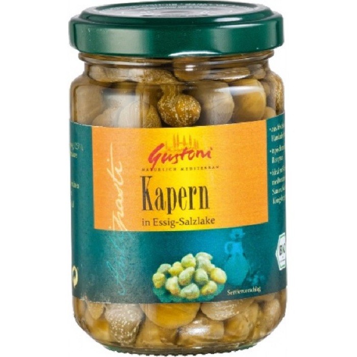 Capere bio, in saramura 140g Gustoni