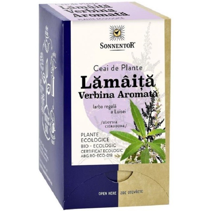 Ceai de lamaita - verbina aromata bio 18 plicuri Sonnentor
