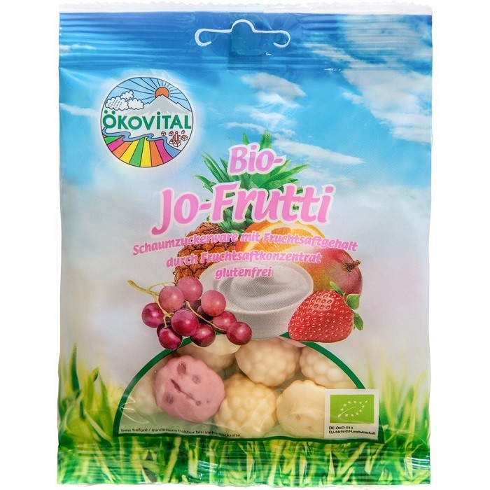 Jeleuri cu fructe si iaurt bio, fara gluten 80g Okovital