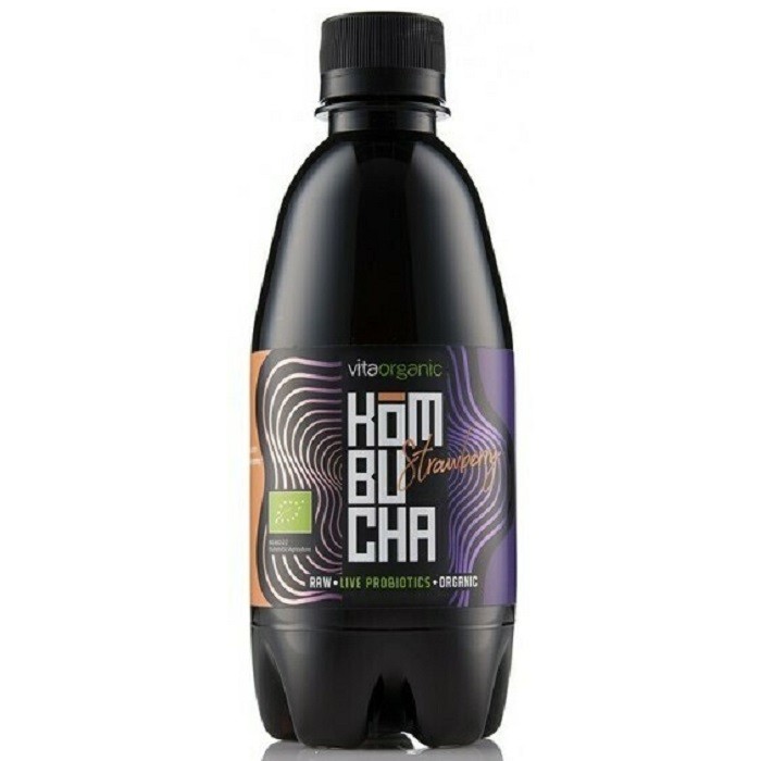 Kombucha cu capsune bio 330 ml Vita Organic