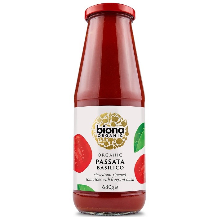 Pasatta cu busuioc bio 680g Biona