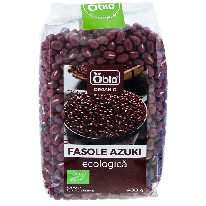 Fasole azuki bio 400g Obio