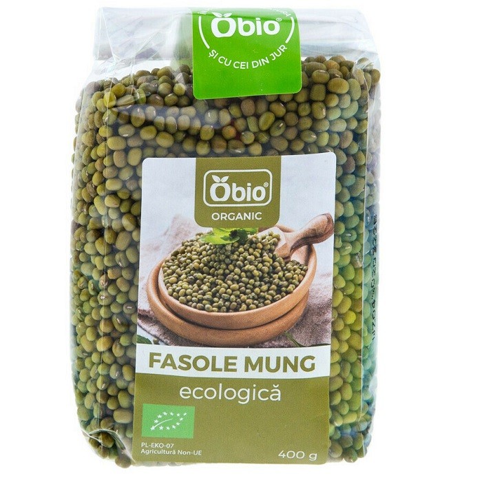 Fasole mung bio 400g Obio