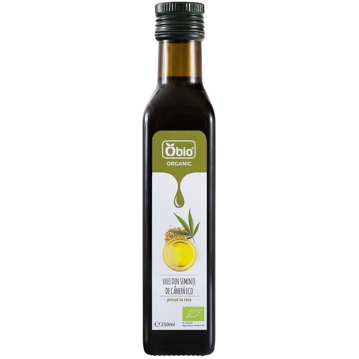 Ulei de canepa bio, presat la rece 250ml Obio