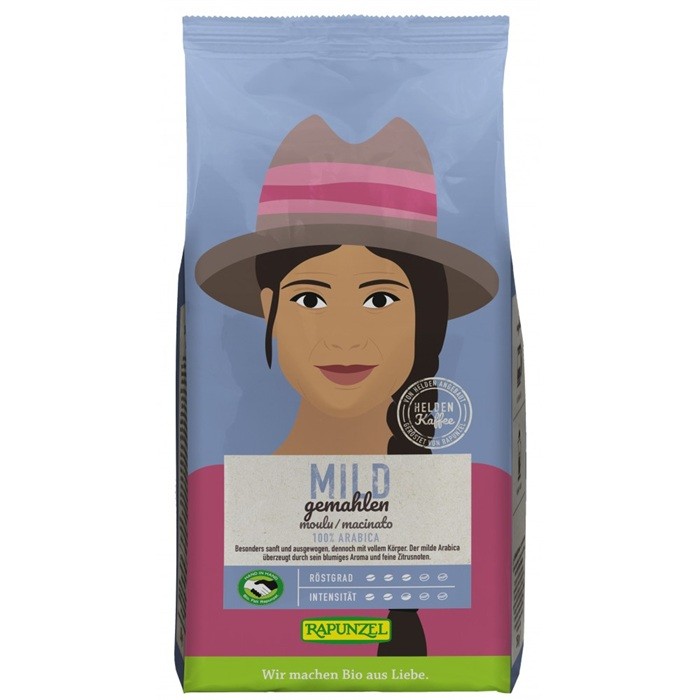 Cafea Arabica delicata macinata bio 250g Rapunzel