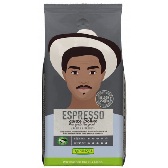 Cafea Gusto Espresso boabe bio 250g Rapunzel