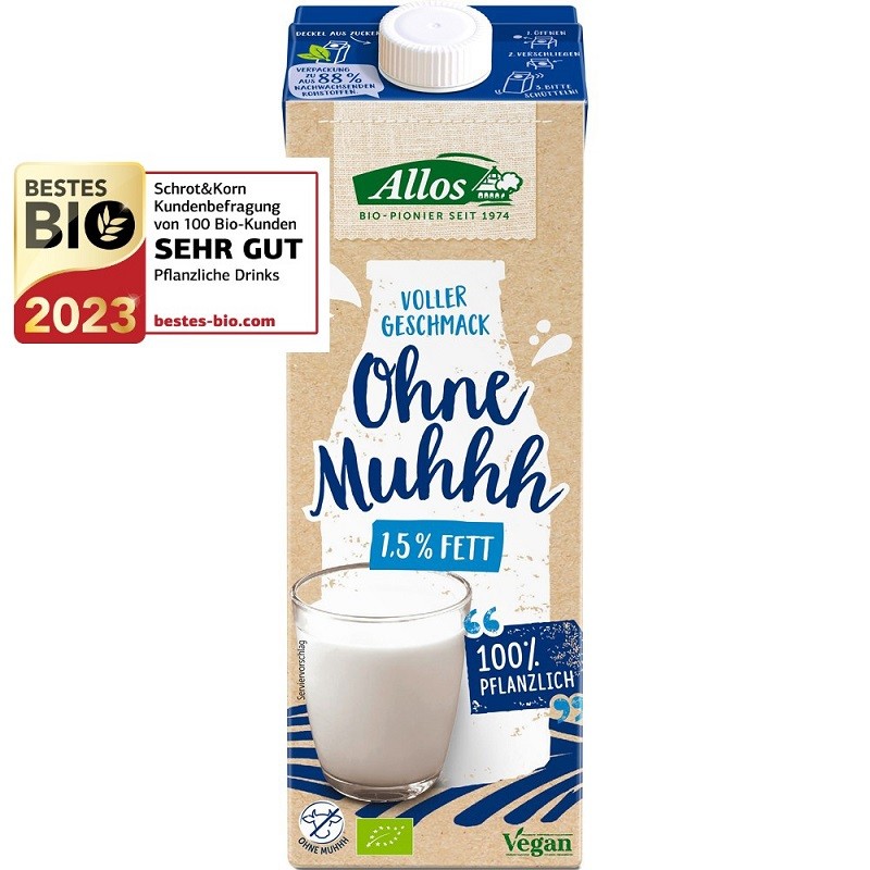 Bautura vegatala inlocuitor de lapte bio, fara gluten, fara lactoza 1 L Allos