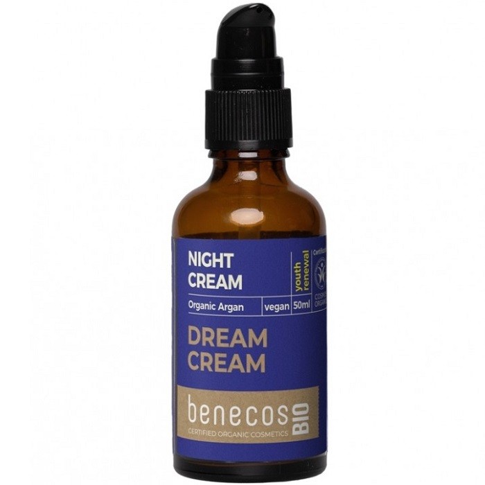 Crema de noapte intensiva cu argan pentru ten matur, uscat. Dream Cream 50ml Benecos