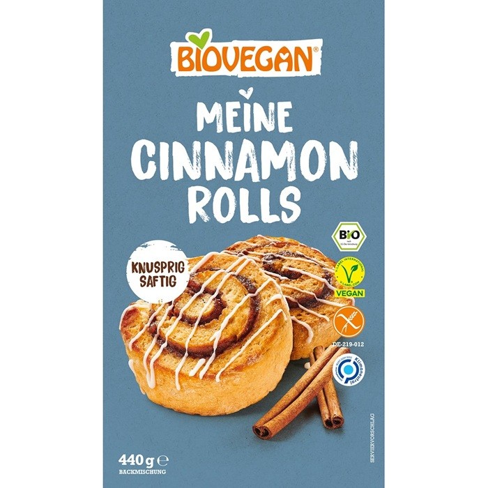 Mix pentru rulouri cu scortisoara bio, fara gluten 440g Biovegan