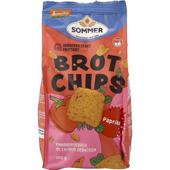 Rondele vegane de paine cu ardei si chili bio 100g Sommer-Co
