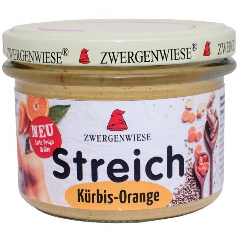 Pate vegetal de dovleac cu portocala bio 180g Zwergenwiese