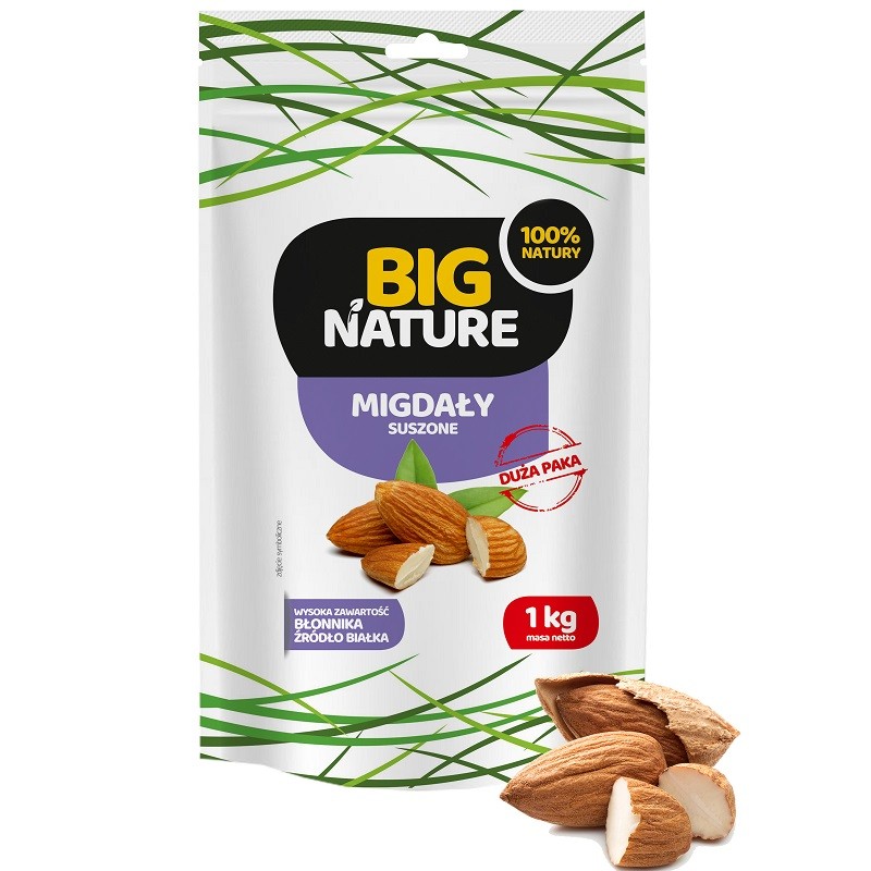 Migdale crude, naturale 1 kg Big Nature