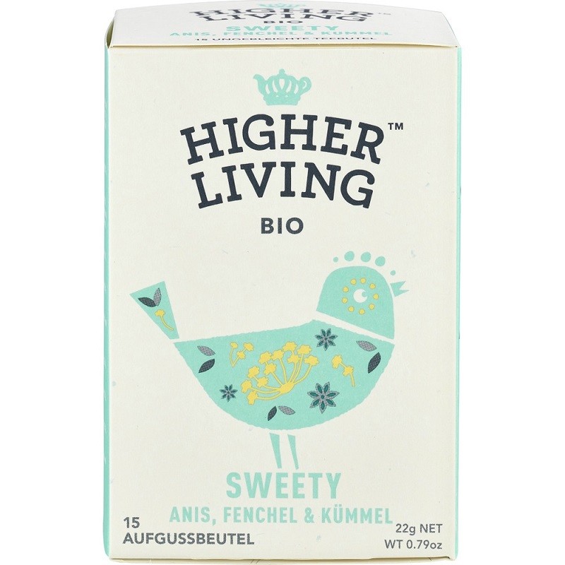 Ceai cu anason, fenicul si chimen bio 15 plicuri Higher Living