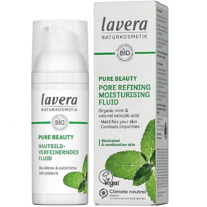 Fluid hidratant pentru inchiderea porilor (ten gras, acneic), bio vegan 50ml Lavera