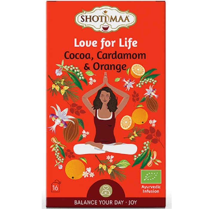 Ceai Balance Your Day - Love for Life - cacao, cardamom si portocala bio 16dz Shotimaa