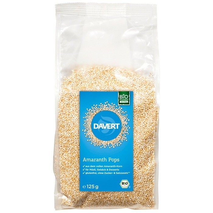 Amarant expandat bio, fara gluten 125g Davert
