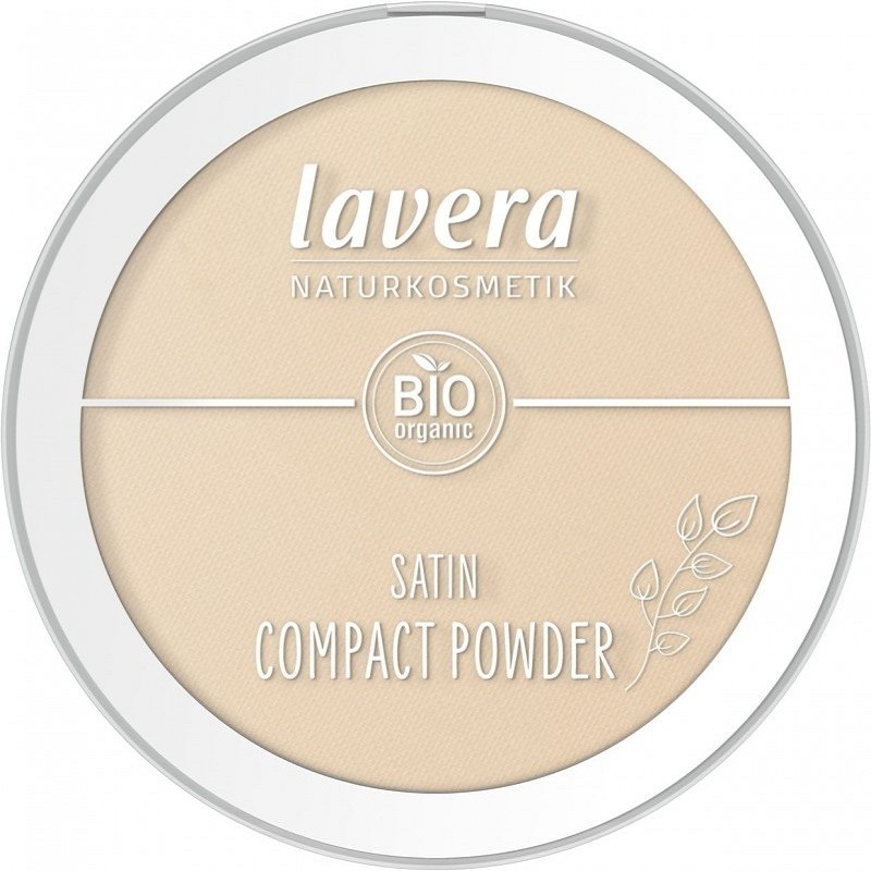 Pudra compacta bio Satin Powder, Medium 02 Lavera 9.5g