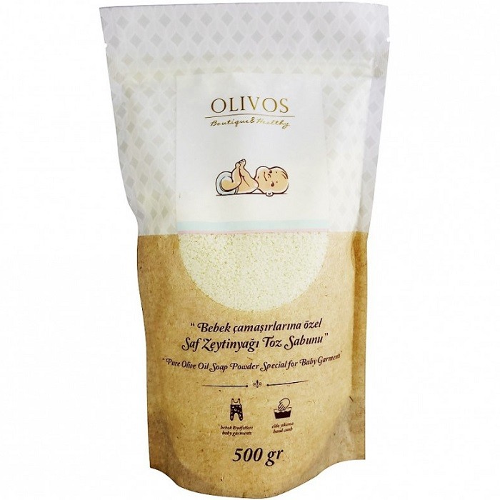 Detergent pudra pentru hainele bebelusilor 500g Olivos