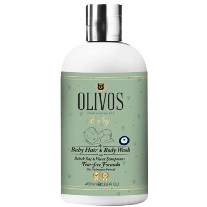 Sampon si gel de dus pentru bebelusi, fara lacrimi 400ml Olivos