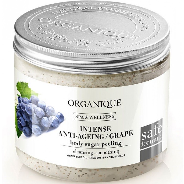 Exfoliant de corp anti-imbatranire cu struguri 200ml Organique