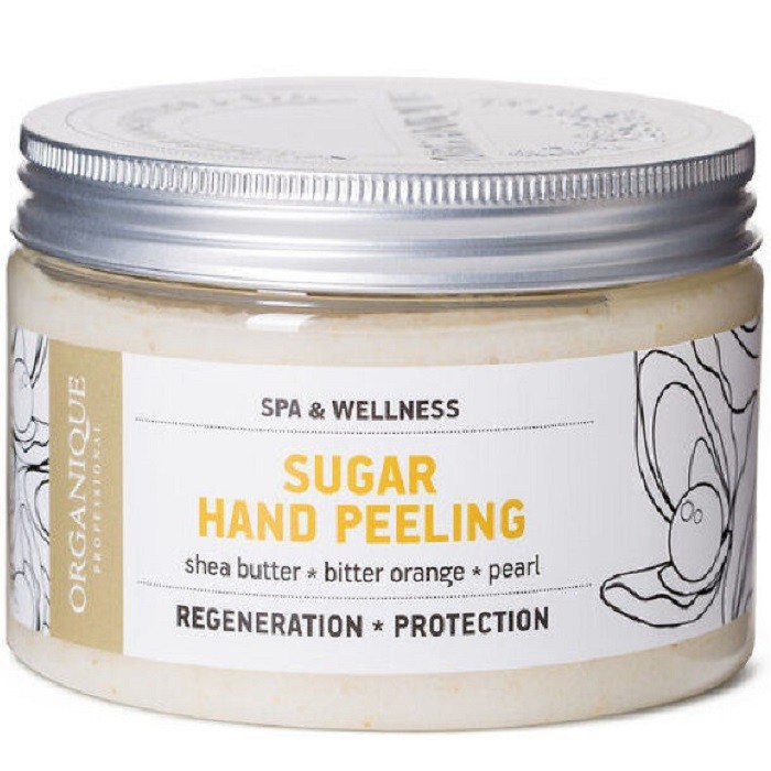Exfoliant pentru maini cu unt de shea si perle 450ml Organique