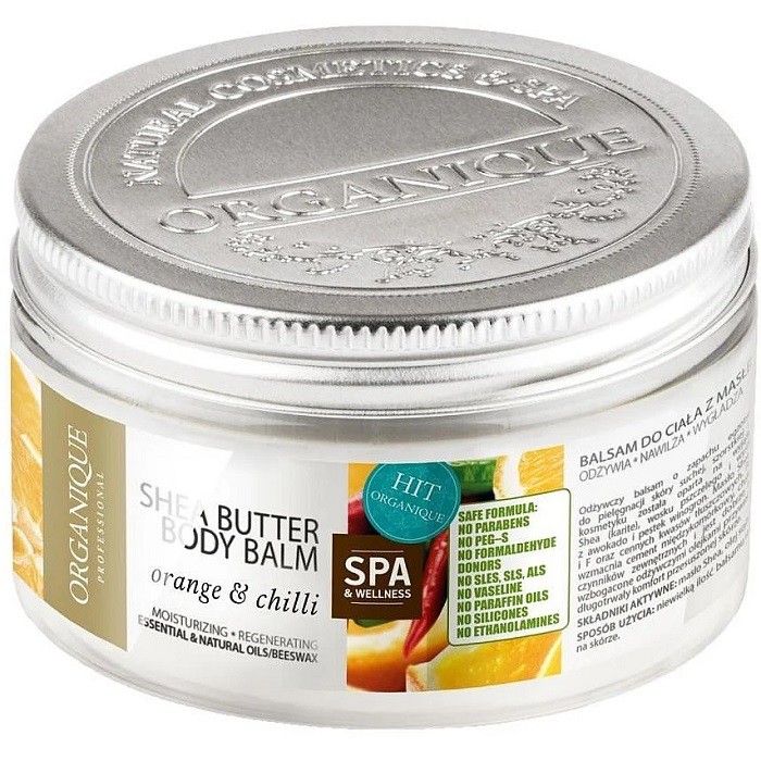 Balsam de corp cu unt de shea, chili si portocale 450ml Organique